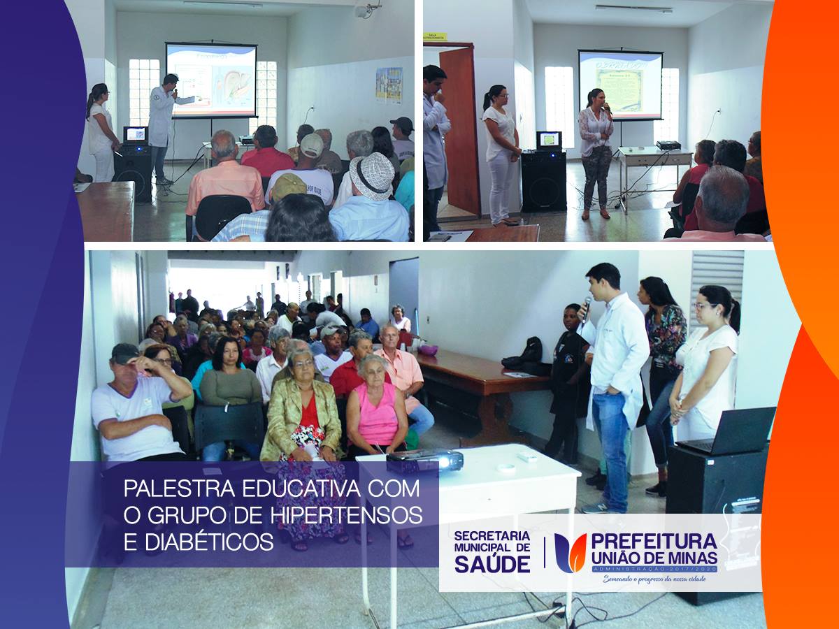 PALESTRA GRUPO DE HIPERTENSO E DIABETICOS