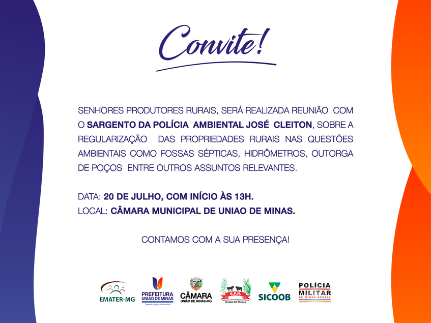 CONVITE EMATER POLICIA AMBIENTAL