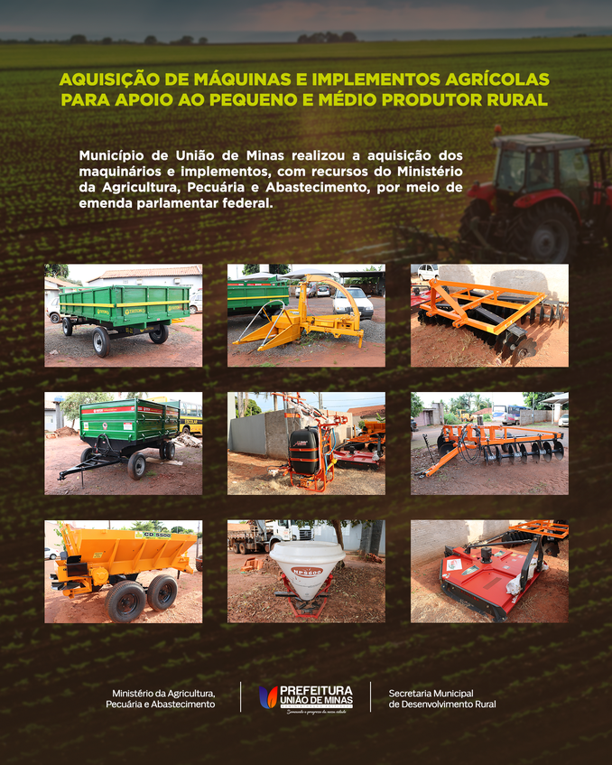 MAQUINÁRIOS RECEBIDOS AELTON