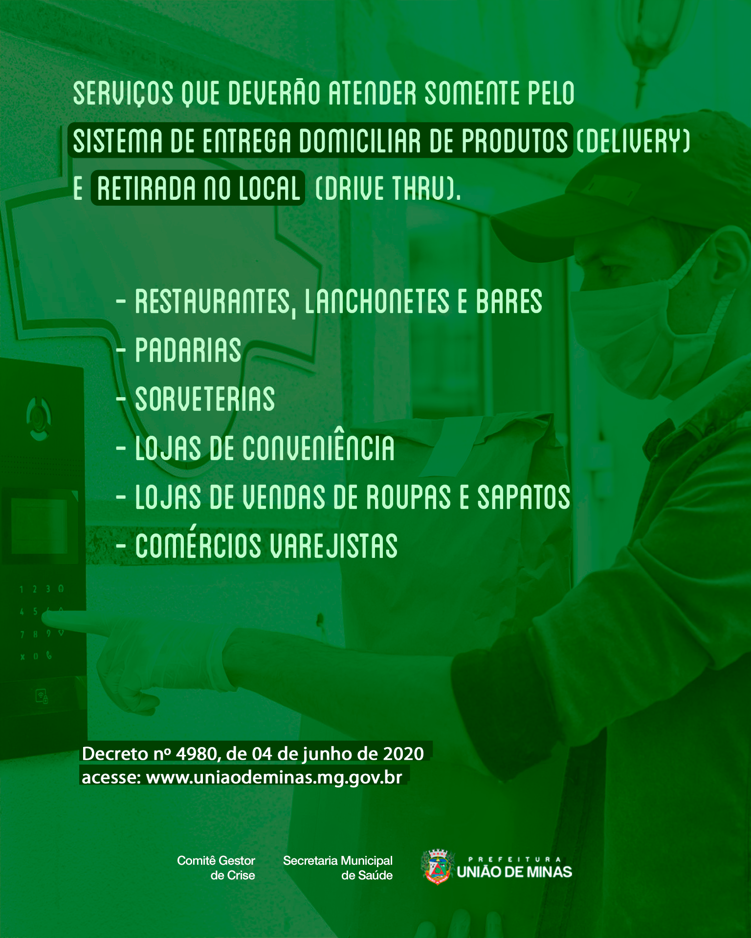 DELIVERY E DRIVE THRU