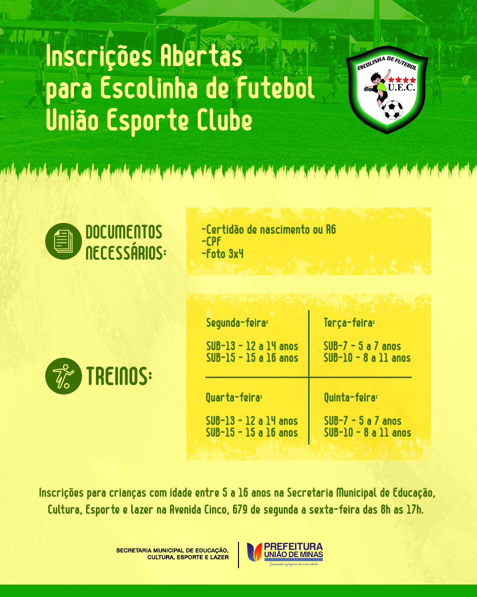 ESCOLINHA DE FUTEBOL 2019