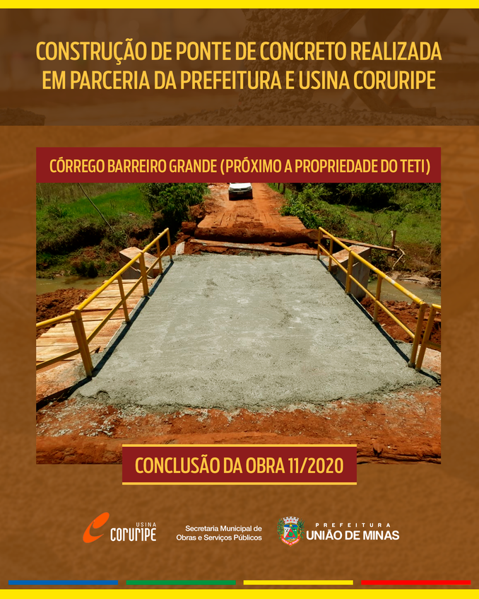 PONTE CÓRREGO BARREIRO GRANDE