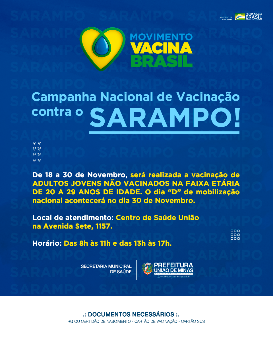 VACINAÇÃO SARAMPO