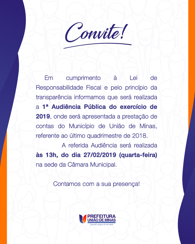 CONVITE AUDIÊNCIA 01/2019